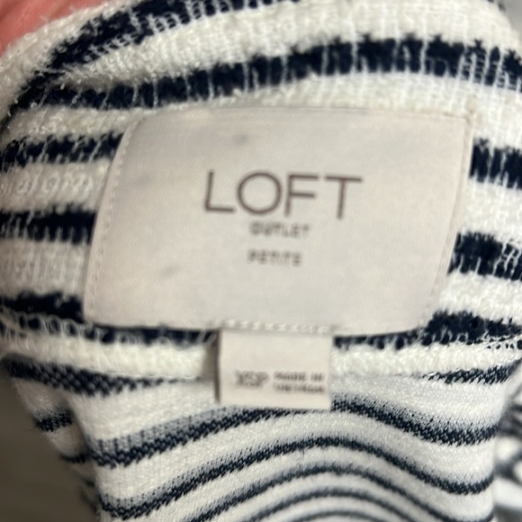 Loft Navy and white striped lightweight blazer. - Picture 4 of 4
